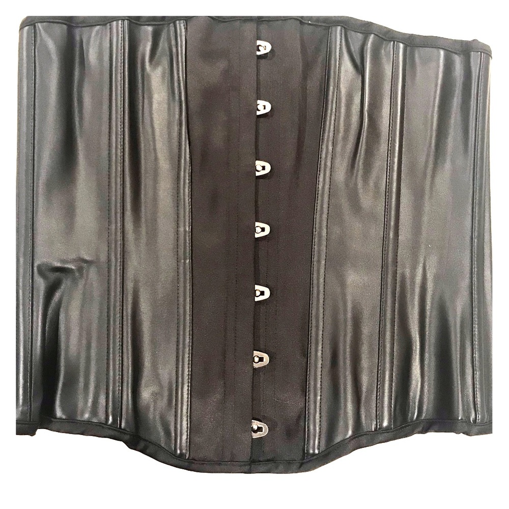 Essential Satin and Leather Corset